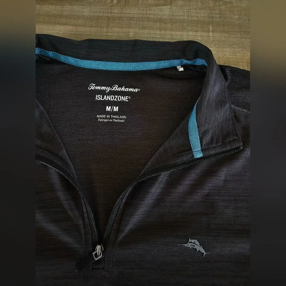 Tommy Bahama Mens Half Zip Island-Zone Sweatshirt